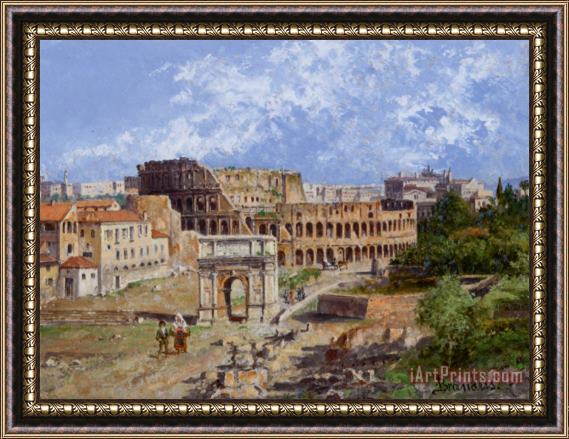Antonietta Brandeis The Colosseum Rome Framed Painting