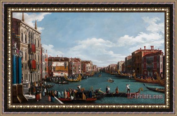 Antonio Canaletto The Grand Canal At Venice Framed Painting