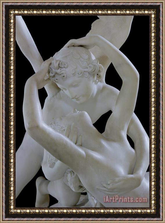 Antonio Canova Psyche Revived by the Kiss of Cupid Framed Painting