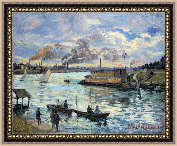 Armand Guillaumin River Scene Framed Painting