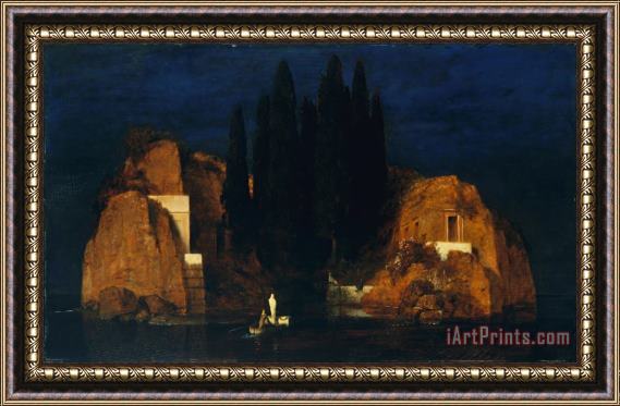 Arnold Bocklin Isle of The Dead Version II Framed Painting
