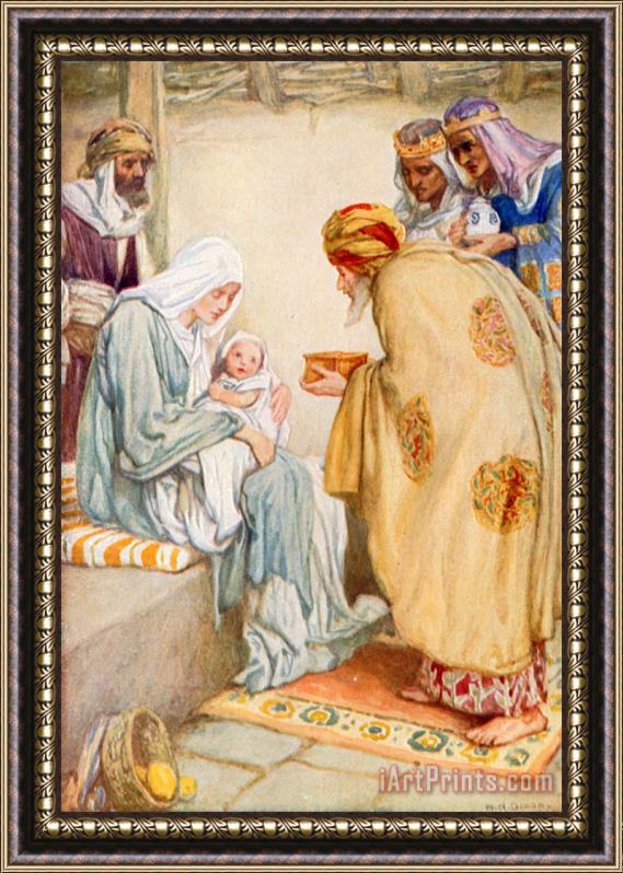 Arthur A Dixon The Visit of the Wise Men Framed Painting