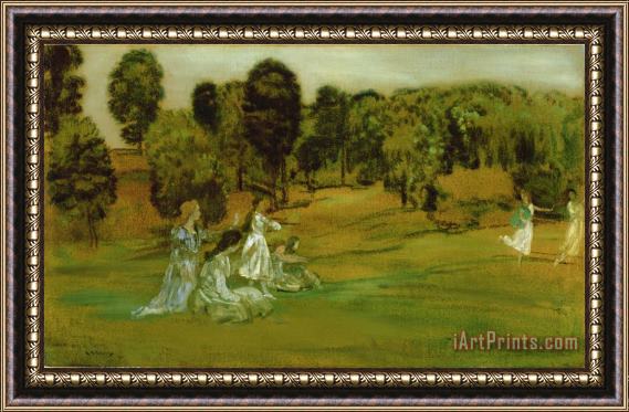 Arthur Bowen Davies The Hours And The Freedom of The Fields Framed Print