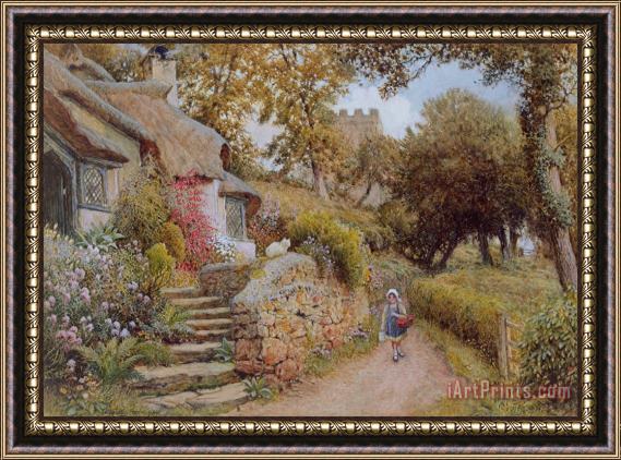 Arthur Claude Strachan A Country Lane Framed Painting