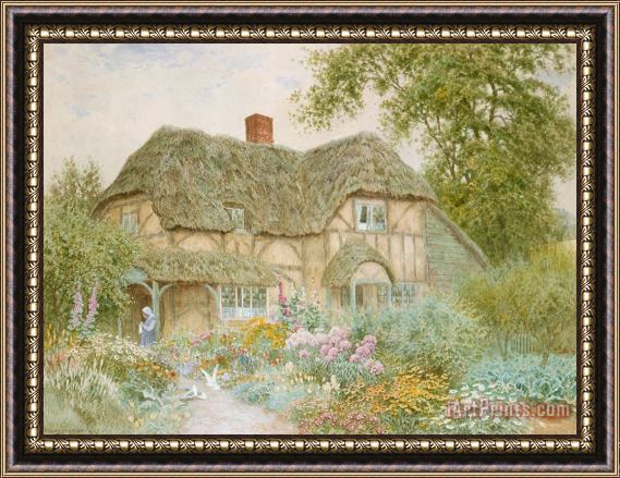 Arthur Claude Strachan A Surrey Cottage Framed Painting