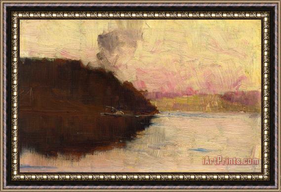 Arthur Claude Strachan The Point Sunset Framed Painting