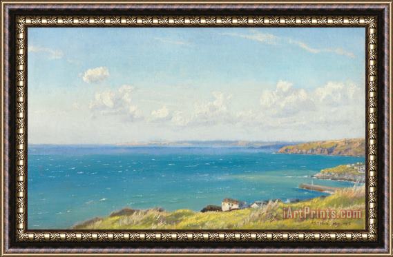 Arthur Hughes Mount's Bay C1899 Framed Painting