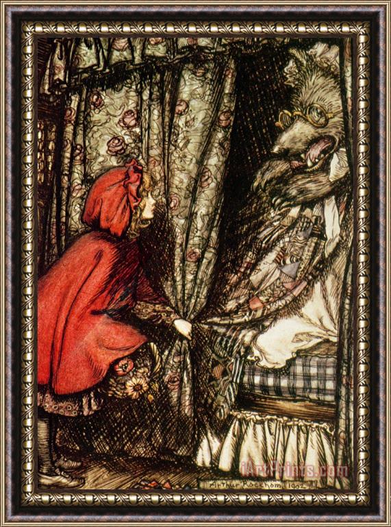 Arthur Rackham Little Red Riding Hood Framed Print