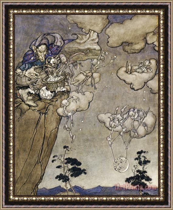 Arthur Rackham They Were Ruled By An Old Squaw Spirit Framed Painting