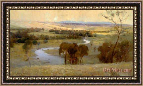 Arthur Streeton Still Glides The Stream, And Shall for Ever Glide Framed Painting