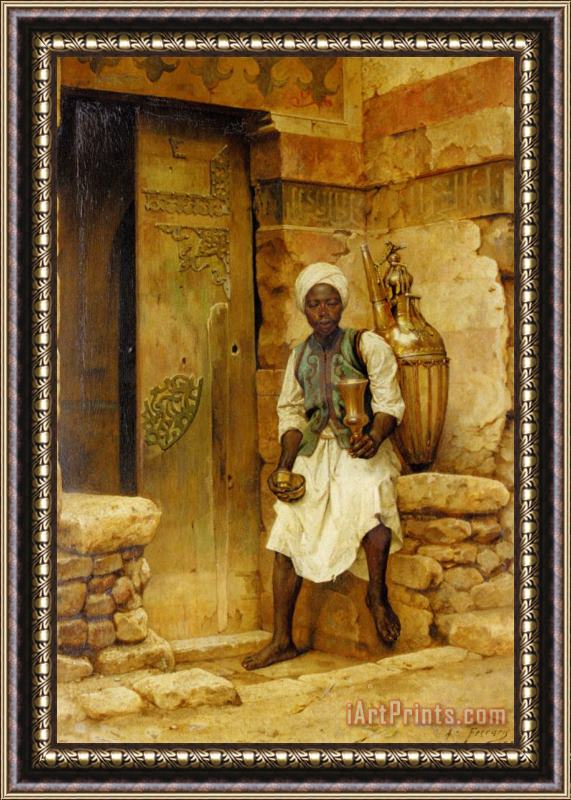 Arthur Von Ferraris A Nubian Boy Framed Print