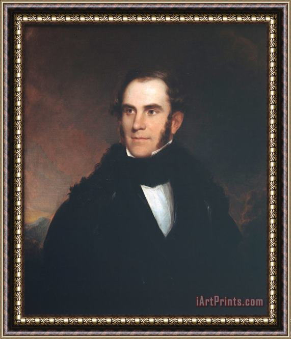 Asher Brown Durand Portrait of Thomas Cole Framed Painting