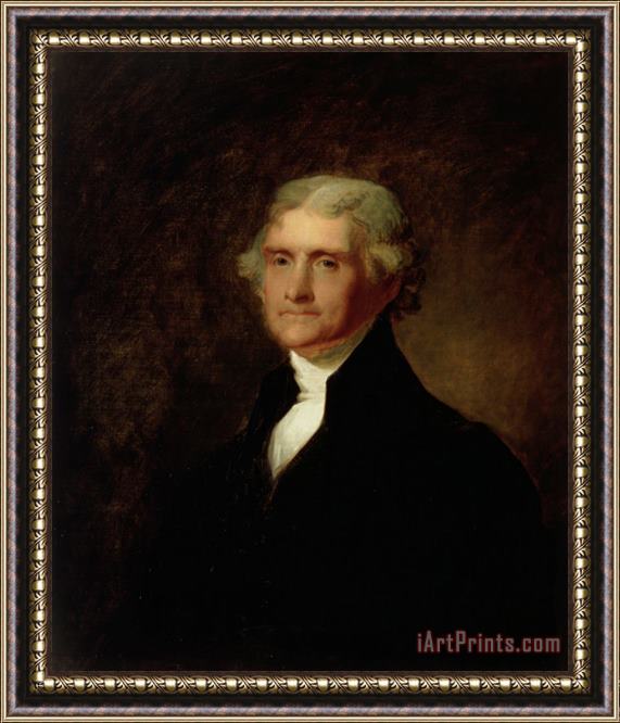Asher Brown Durand Portrait of Thomas Jefferson Framed Painting