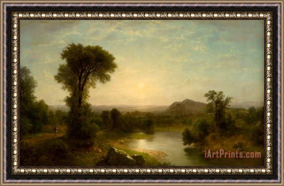 Asher Brown Durand The Catskill Valley Framed Print