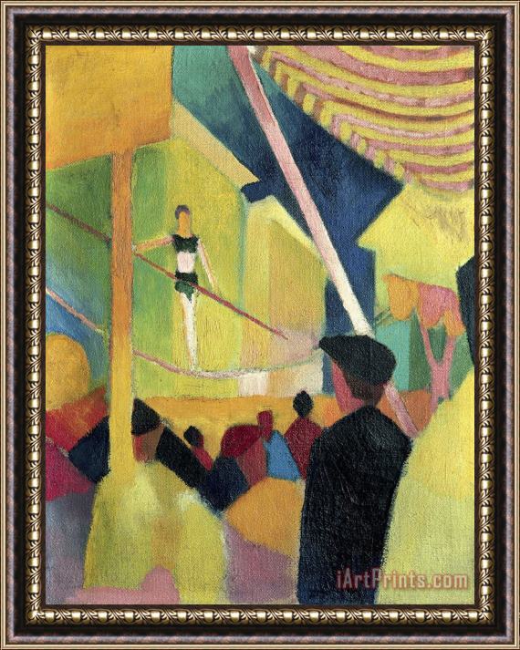 August Macke Tightrope Walker Framed Painting