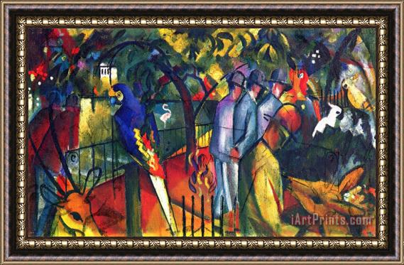 August Macke Zoological Gardens 1 Framed Painting