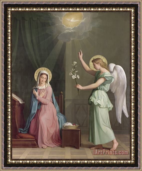 Auguste Pichon The Annunciation Framed Painting