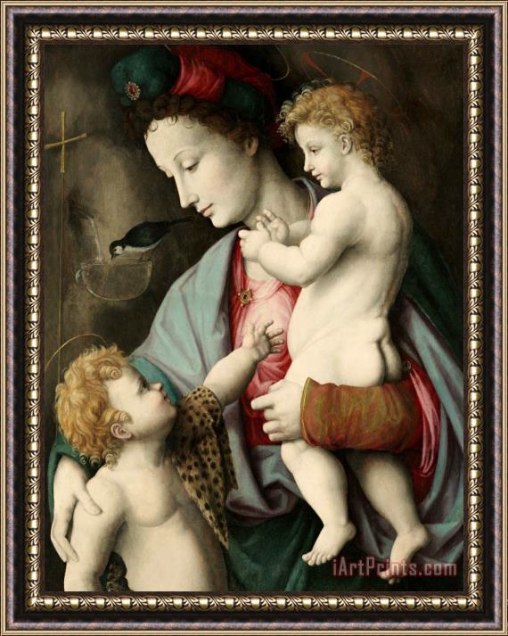Bacchiacca Madonna And Child with St. John Framed Print
