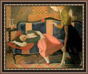 Balthasar Klossowski De Rola Balthus The Dream Framed Print for