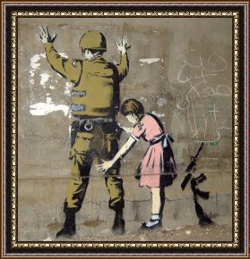 美術、工芸品 バンクシーBanksy「Girl Searching