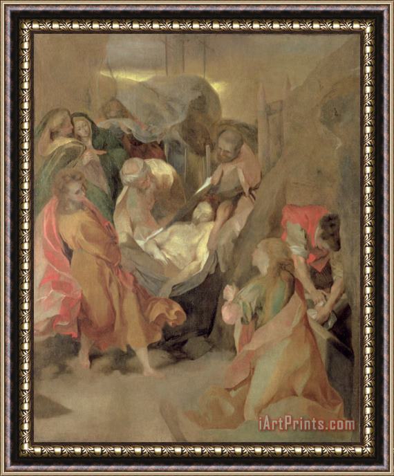 Barocci The Entombment Of Christ Framed Painting