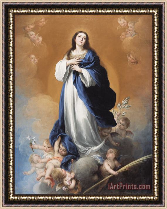 Bartolome Esteban Murillo The Immaculate Conception Framed Painting