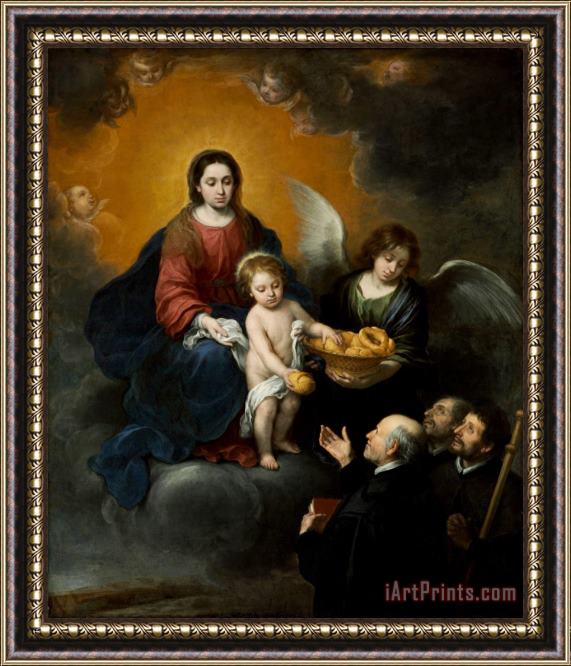 Bartolome Esteban Murillo The Infant Christ Distributing Bread to The Pilgrims Framed Painting