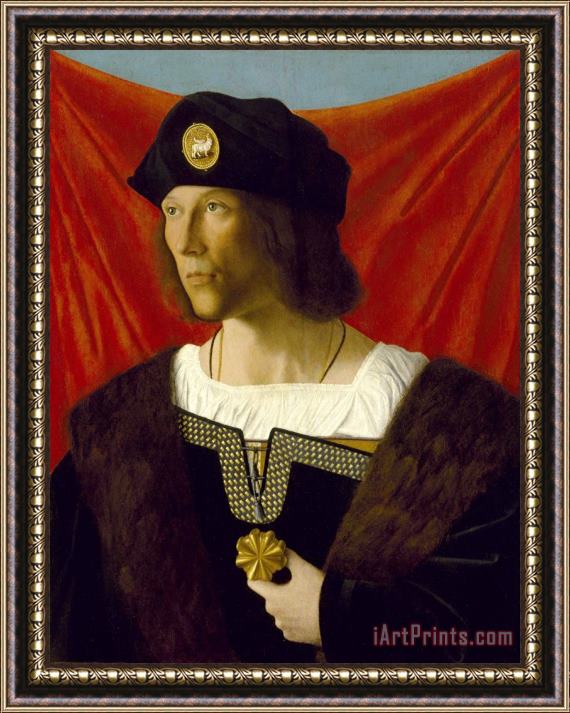 Bartolomeo Veneto Portrait of a Man Framed Print