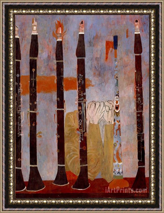 Ben Shahn Composition for Clarinets And Tin Horn Framed Print