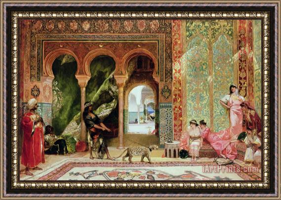 Benjamin Jean Joseph Constant A Royal Palace in Morocco Framed Painting