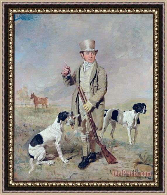 Benjamin Marshall  Richard Prince with Damon - the late Colonel Mellish's Pointer Framed Print