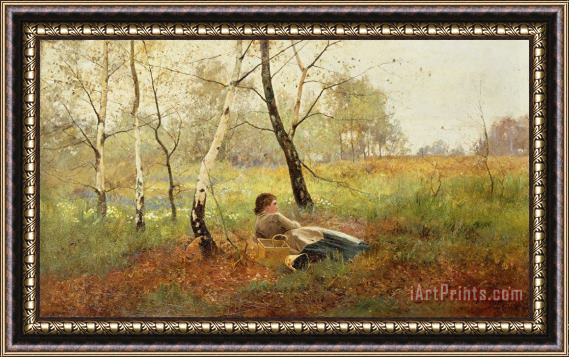 Benjamin Sigmund Resting Framed Painting