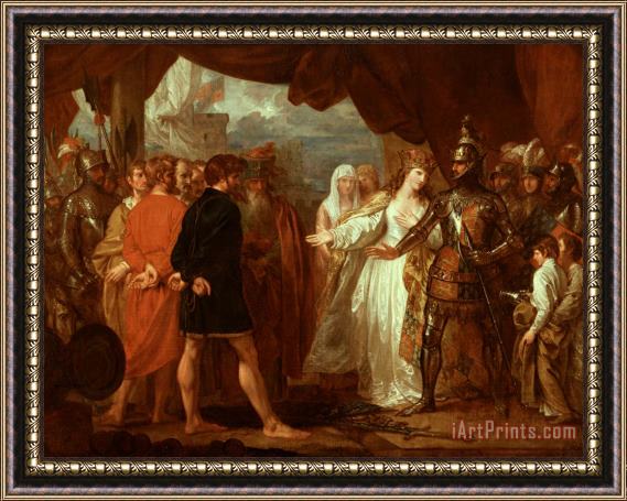 Benjamin West Queen Philippa Interceding for the Lives of the Burghers of Calais Framed Print