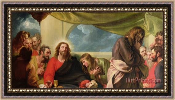 Benjamin West The Last Supper Framed Painting