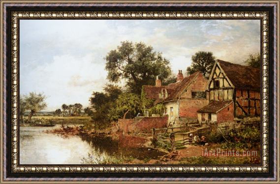 Benjamin Williams Leader An Old Worcestershire Manor House Framed Print