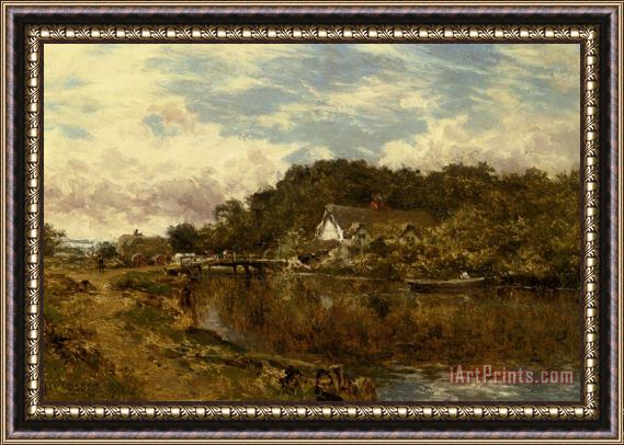 Benjamin Williams Leader On The Stone Suffolk Framed Painting