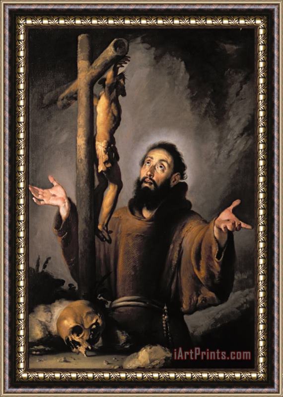 Bernardo Strozzi St. Francis Framed Painting