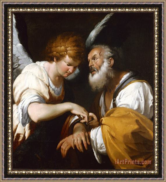 Bernardo Strozzi The Release of St Peter Framed Painting