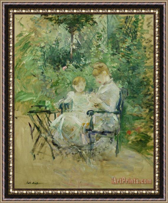 Berthe Morisot In the Garden Framed Print