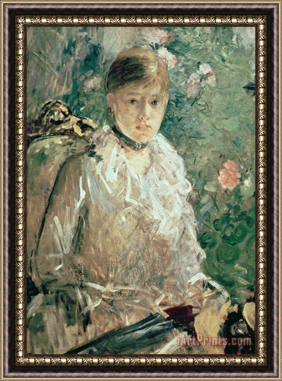 Berthe Morisot Portrait of a Young Lady Framed Print