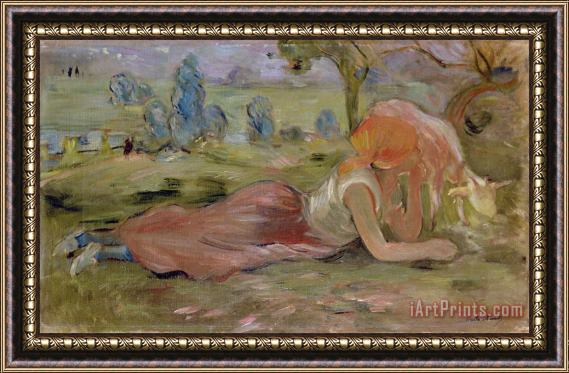 Berthe Morisot The Goatherd Framed Painting