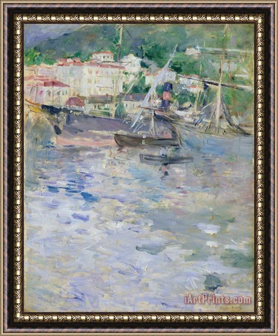 Berthe Morisot The Port at Nice Framed Painting