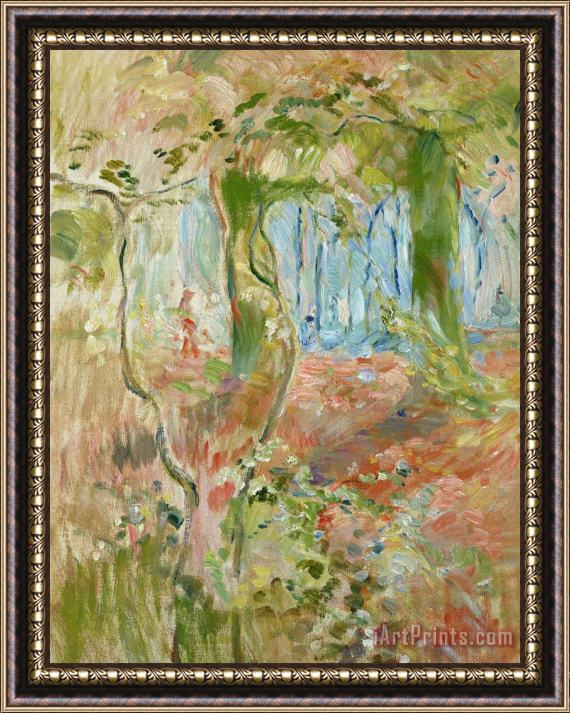 Berthe Morisot Undergrowth In Autumn Framed Print