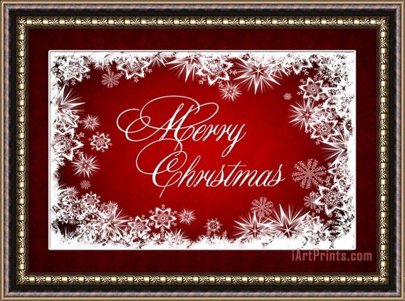 Blair Wainman Merry Christmas Card Framed Painting