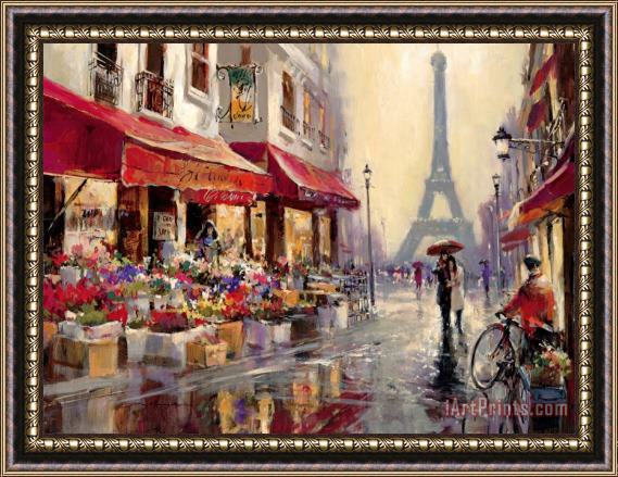 brent heighton April in Paris Framed Painting
