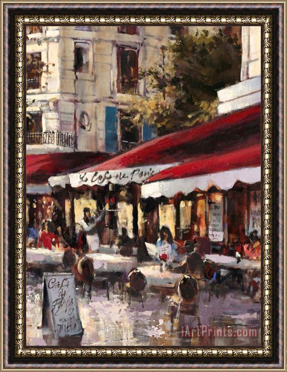 brent heighton Avenue Des Champs Elysees 2 Framed Painting