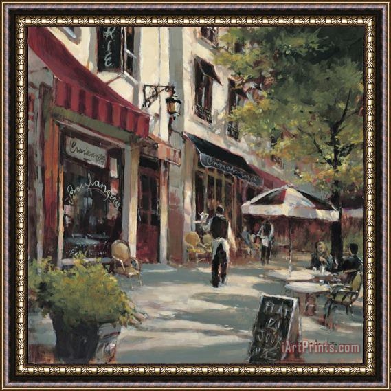 brent heighton Boulevard Cafe Framed Painting