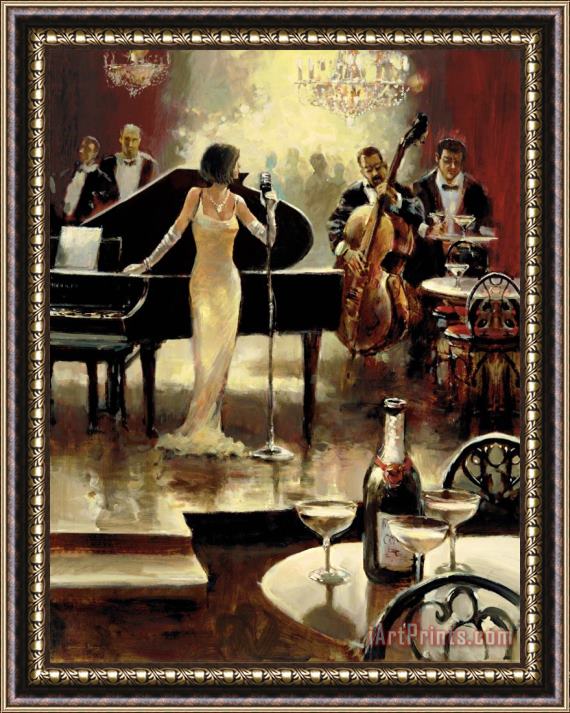 brent heighton Jazz Night Out Framed Print