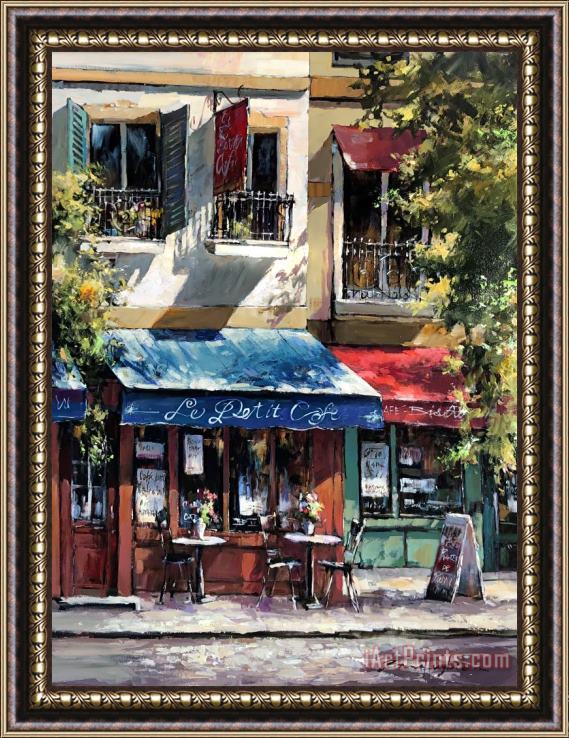 Brent Heighton Le Petit Cafe Framed Painting