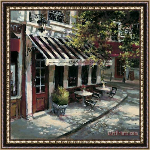brent heighton Wine Cafe Framed Painting
